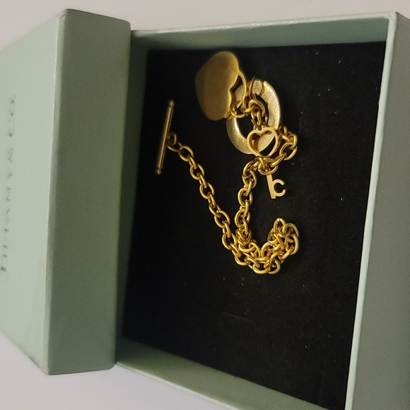 HEART TOGGLE GOLD ROLO CHARM BRACELET 💛 ✨️ - Picture 5 of 5